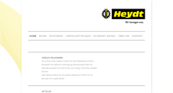 Desktop Screenshot of heydt-gmbh.com