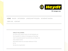 Tablet Screenshot of heydt-gmbh.de